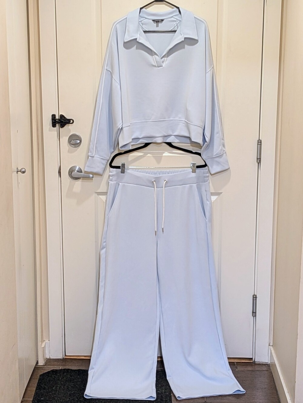 NWOT George XL Baby Blue Two Piece Tracksuit with White Piping